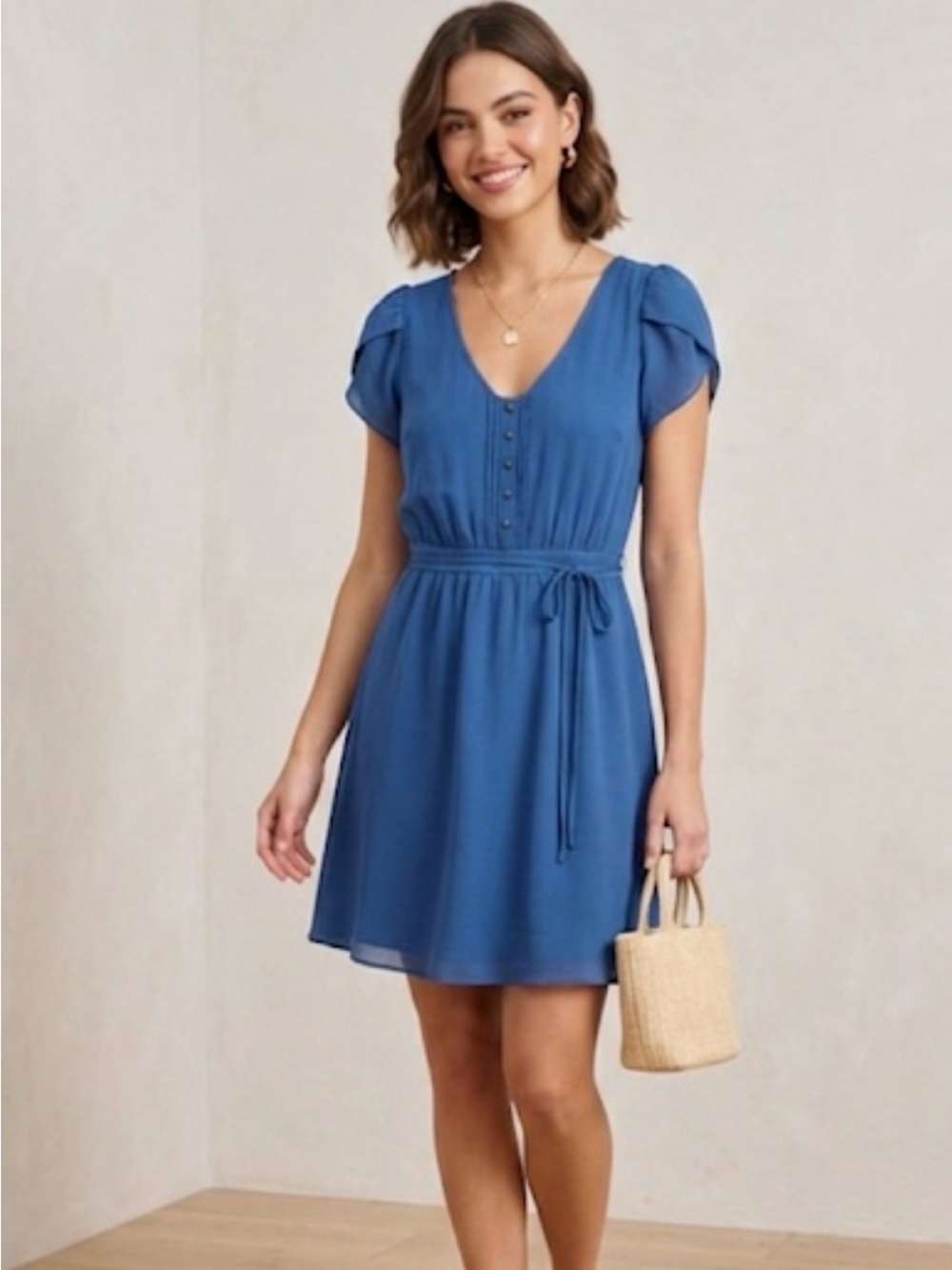Ted Baker London Blue Mini Dress – Size 2 (US Medium)